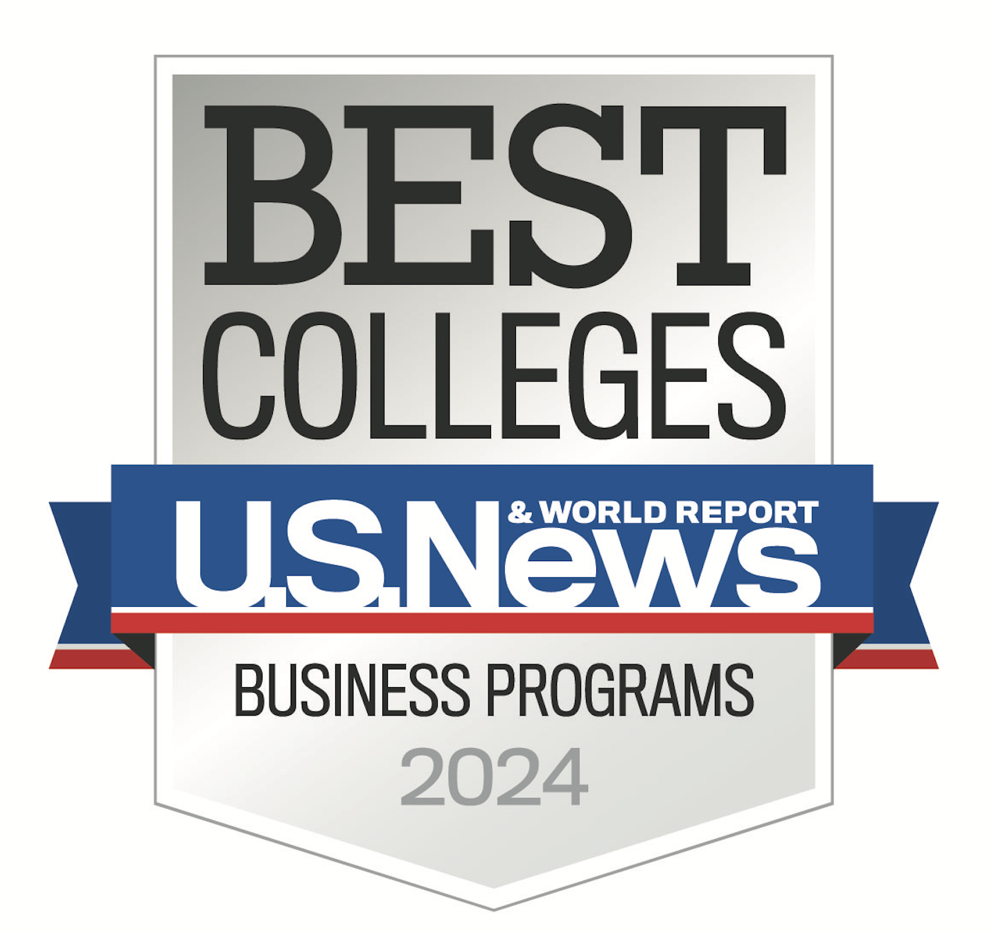 Logo for US News' Best Colleges Business Programs 2024